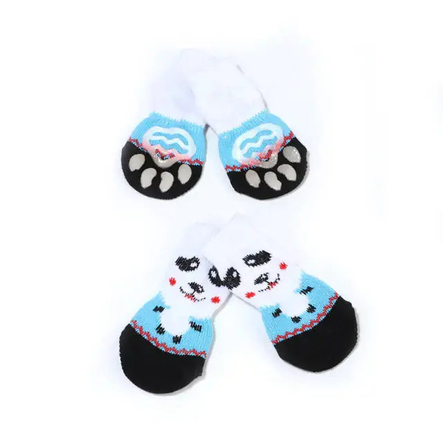 4Pcs Set Knitted Pet Socks  Pawsome zkcreartive pet soaks  