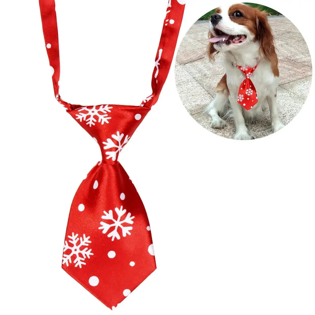 Dapper Dog Christmas Necktie – Let Your Pup Steal the Show! 🎄🐾  Pawsome zkcreartive Dapper Dog Christmas Necktie  