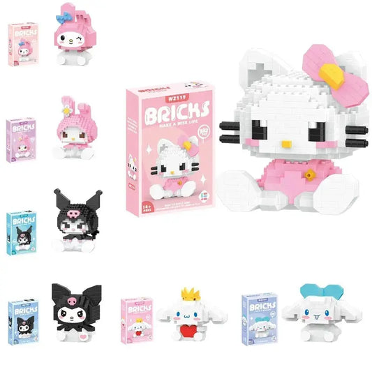 Kuromi Assembled Toy Children's Puzzle  Pawsome zkcreartive Kuromi Assembled Toy Children's Puzzle  