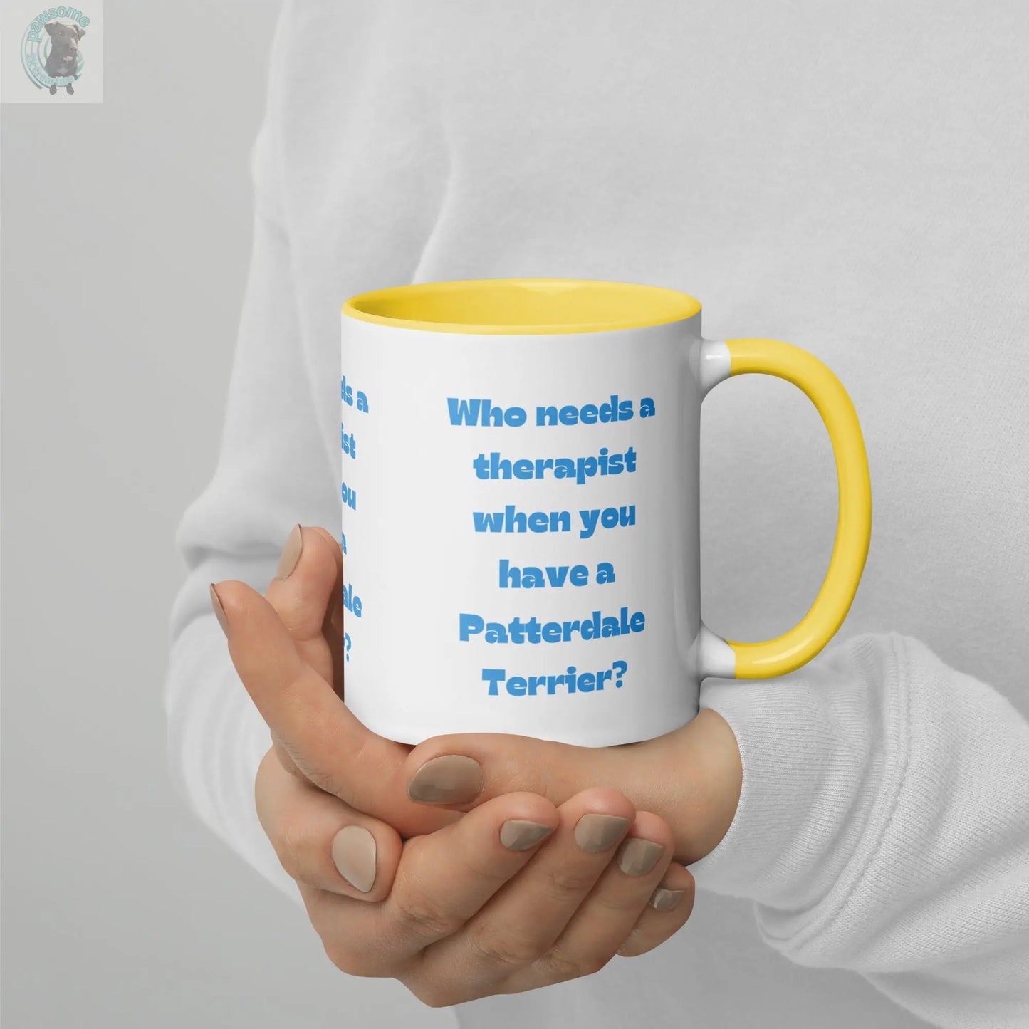 Mug - who needs a therapist when you have a Patterdale Terrier  Pawsome zkcreartive   