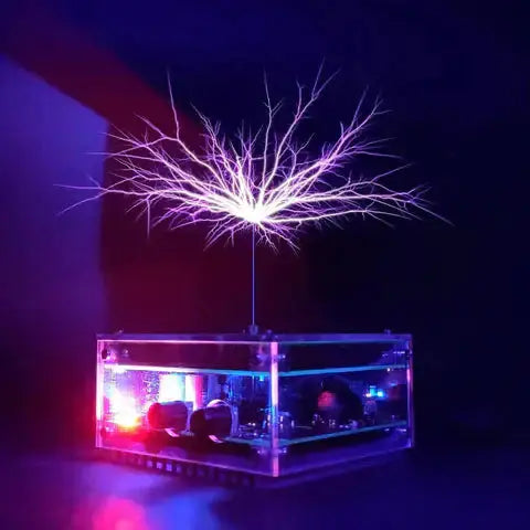 Music Tesla Coil High Frequency Voltage Pulse  Pawsome zkcreartive   