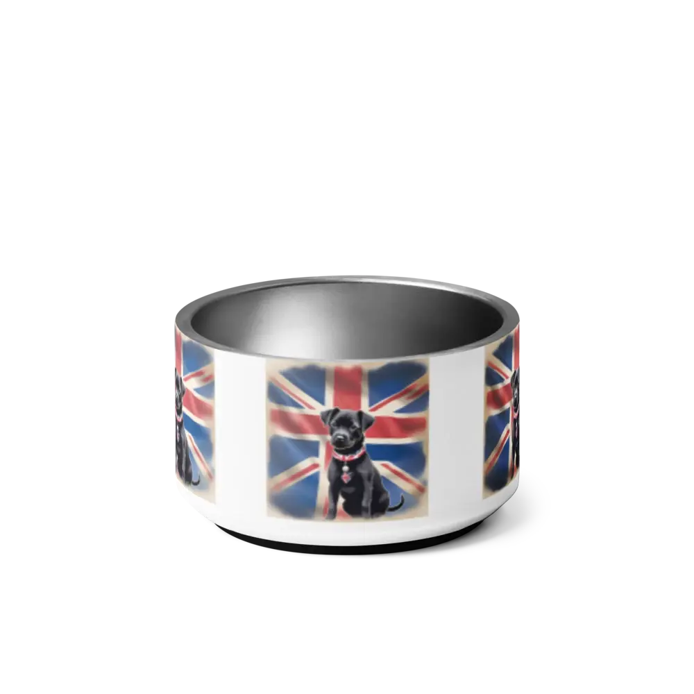 Patterdale-Union Jack-Bowl  Pawsome zkcreartive   