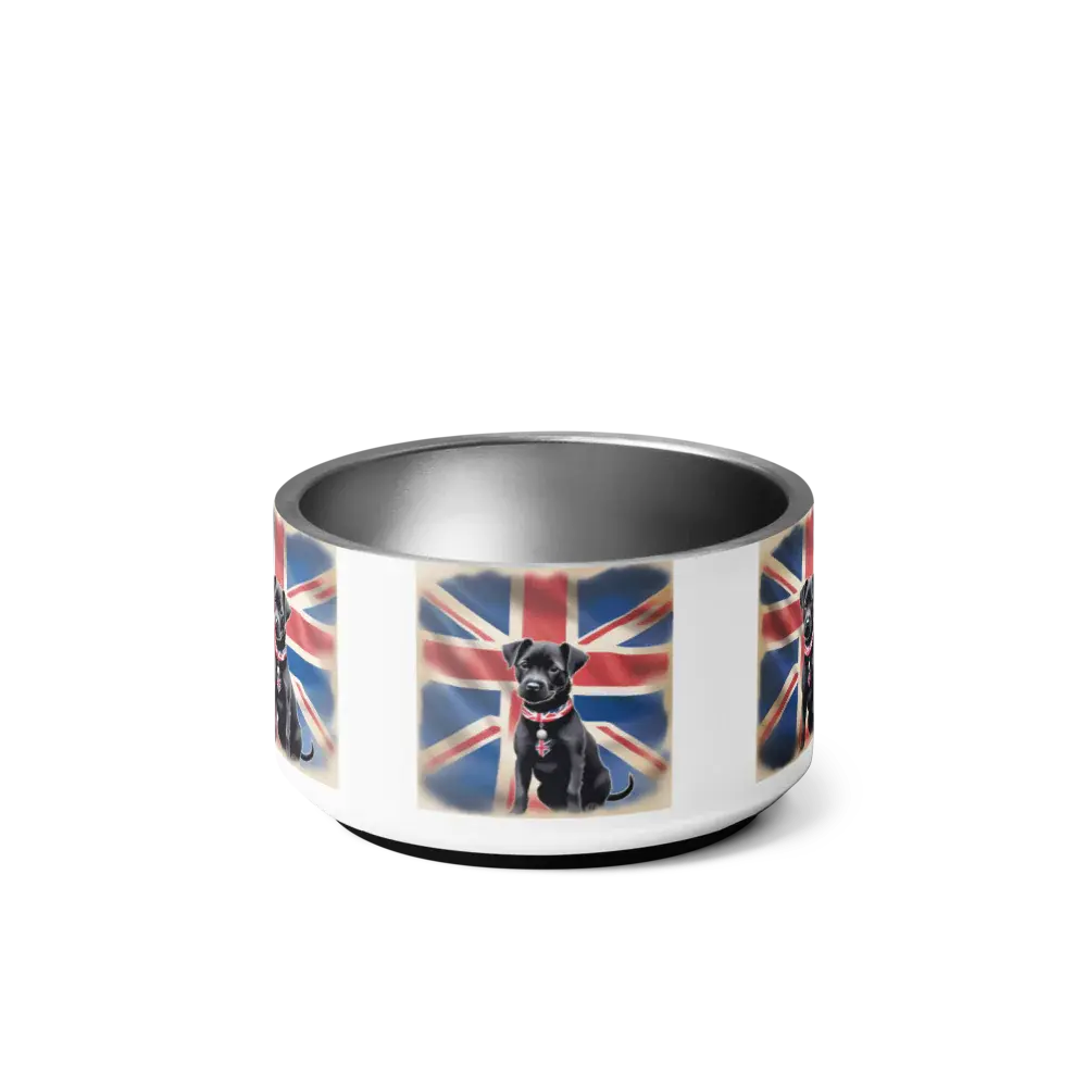 Patterdale-Union Jack-Bowl  Pawsome zkcreartive   