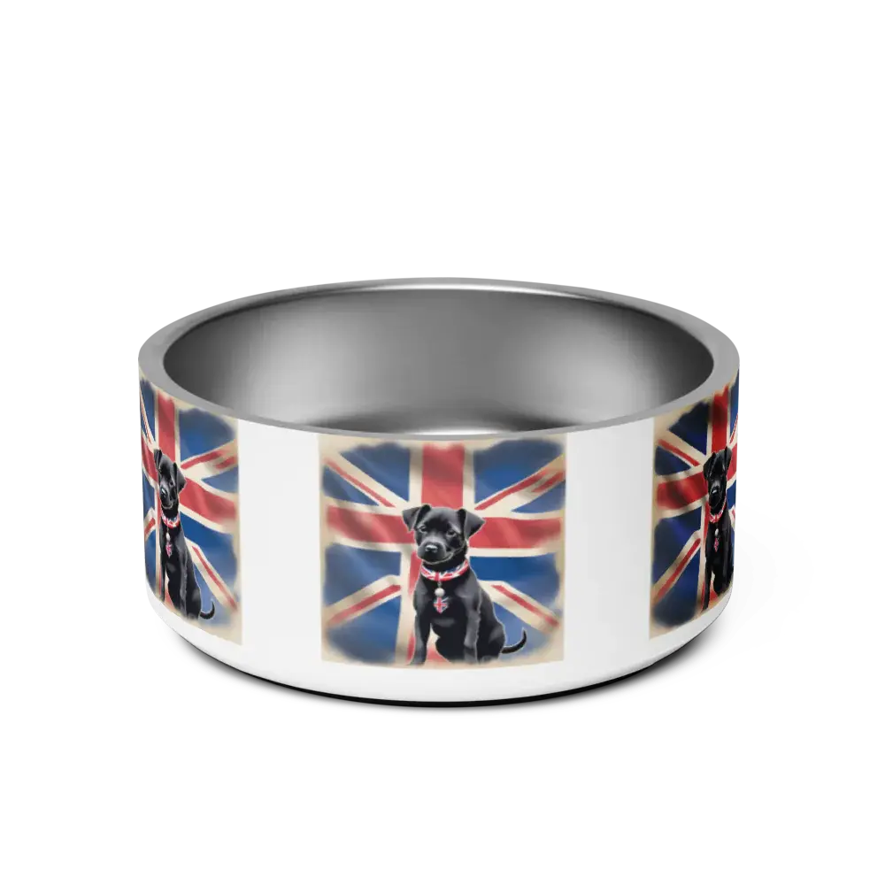 Patterdale-Union Jack-Bowl  Pawsome zkcreartive   