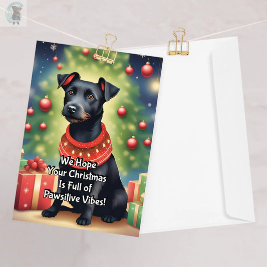 Pawsitive vibes christmas card  Pawsome zkcreartive  5.83-8.27 