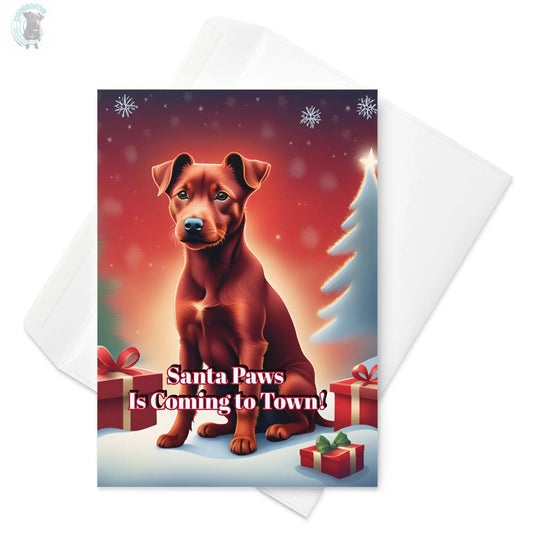 Santa Paws christmas card  Pawsome zkcreartive  5.83-8.27 