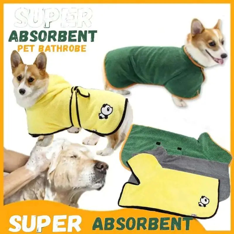 Super Absorbent Pet Bathrobe Towel - Pawsome zkcreartive