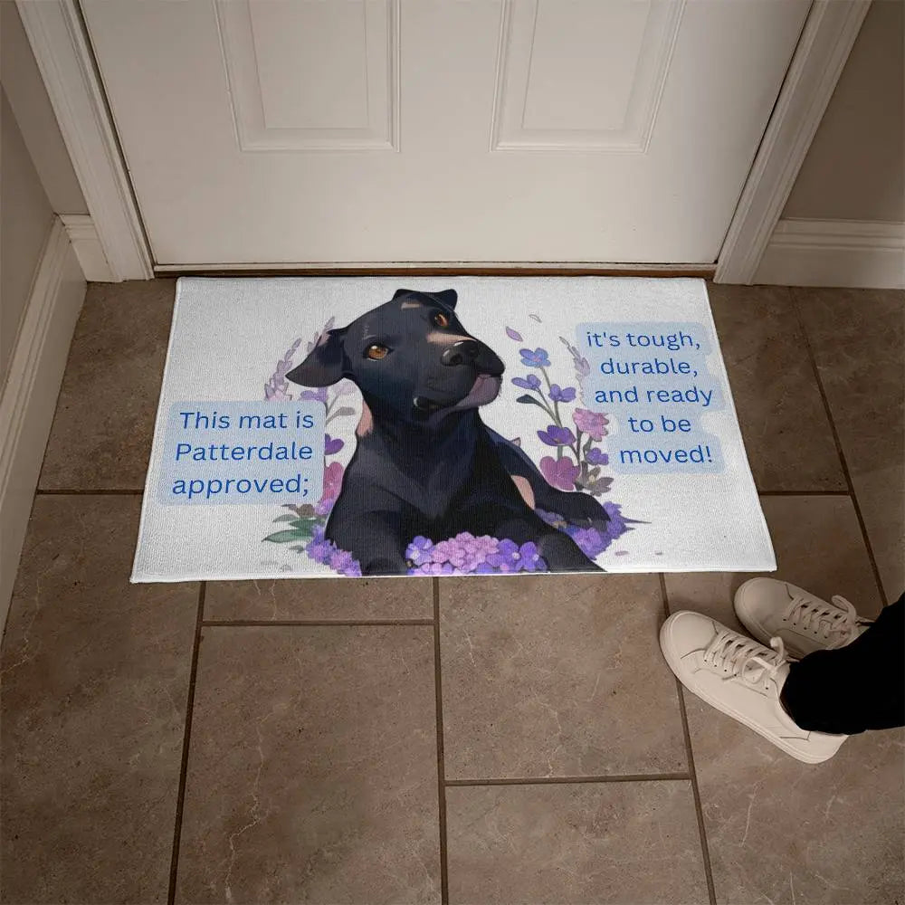 This Mat is Patterdale approved; It's tough durable mat and ready to be moved! - Pawsome zkcreartive