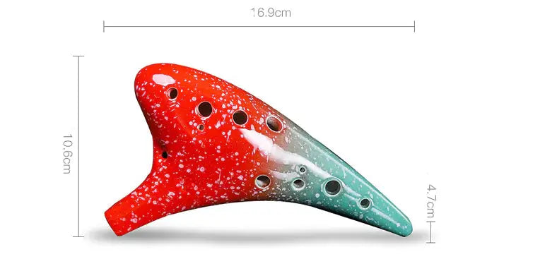 Twelve Hole Ac Ocarina Musical Instrument - Pawsome zkcreartive