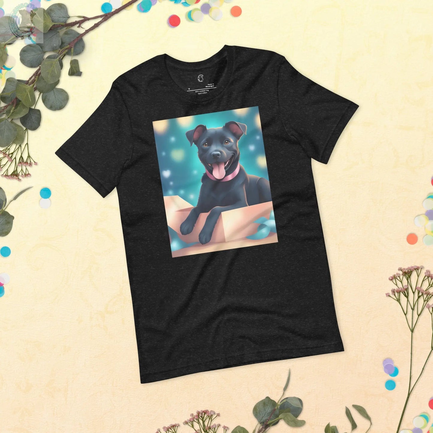 Unisex t-shirt Patterdale Terrier the best things come in small energetic packages  Pawsome zkcreartive   