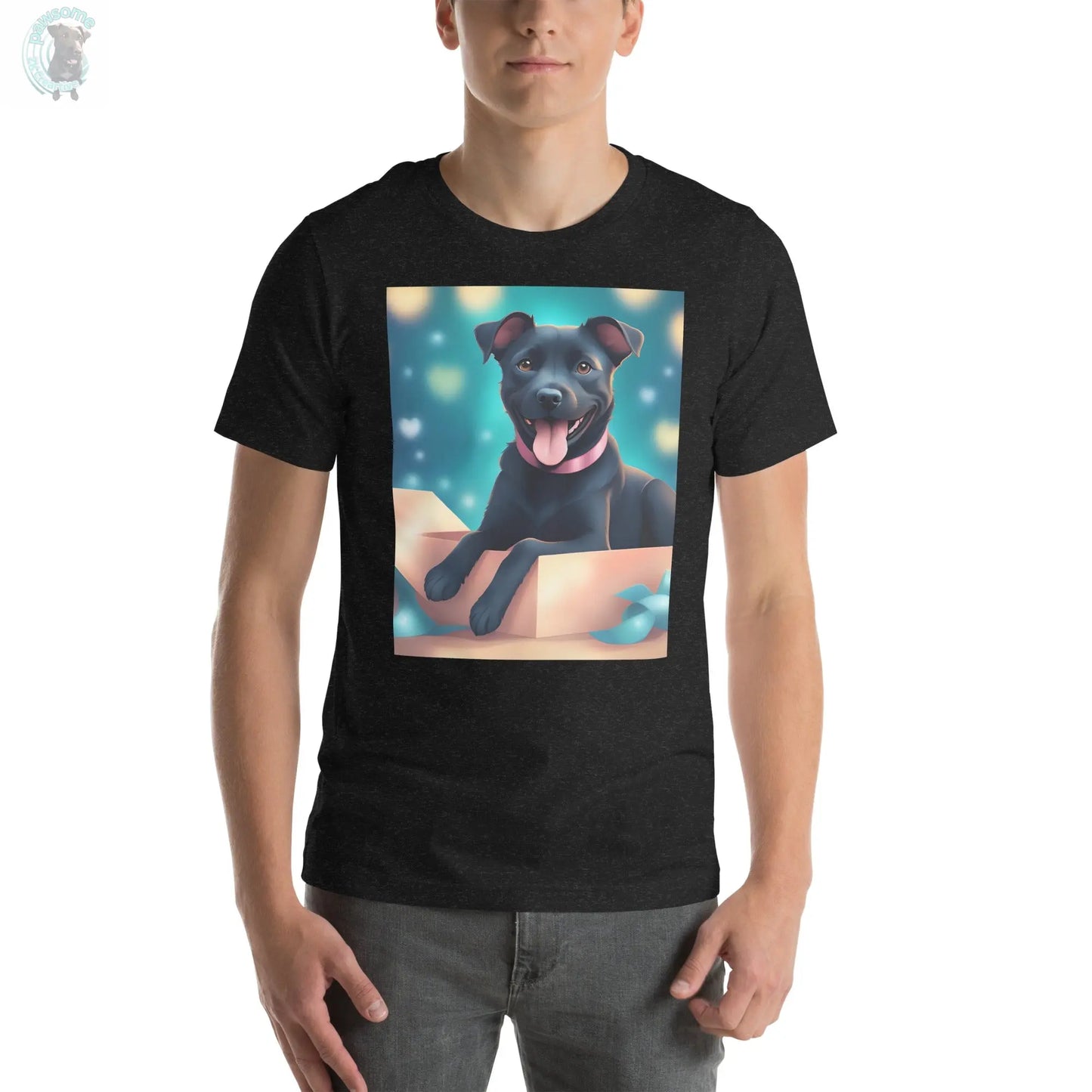 Unisex t-shirt Patterdale Terrier the best things come in small energetic packages  Pawsome zkcreartive   