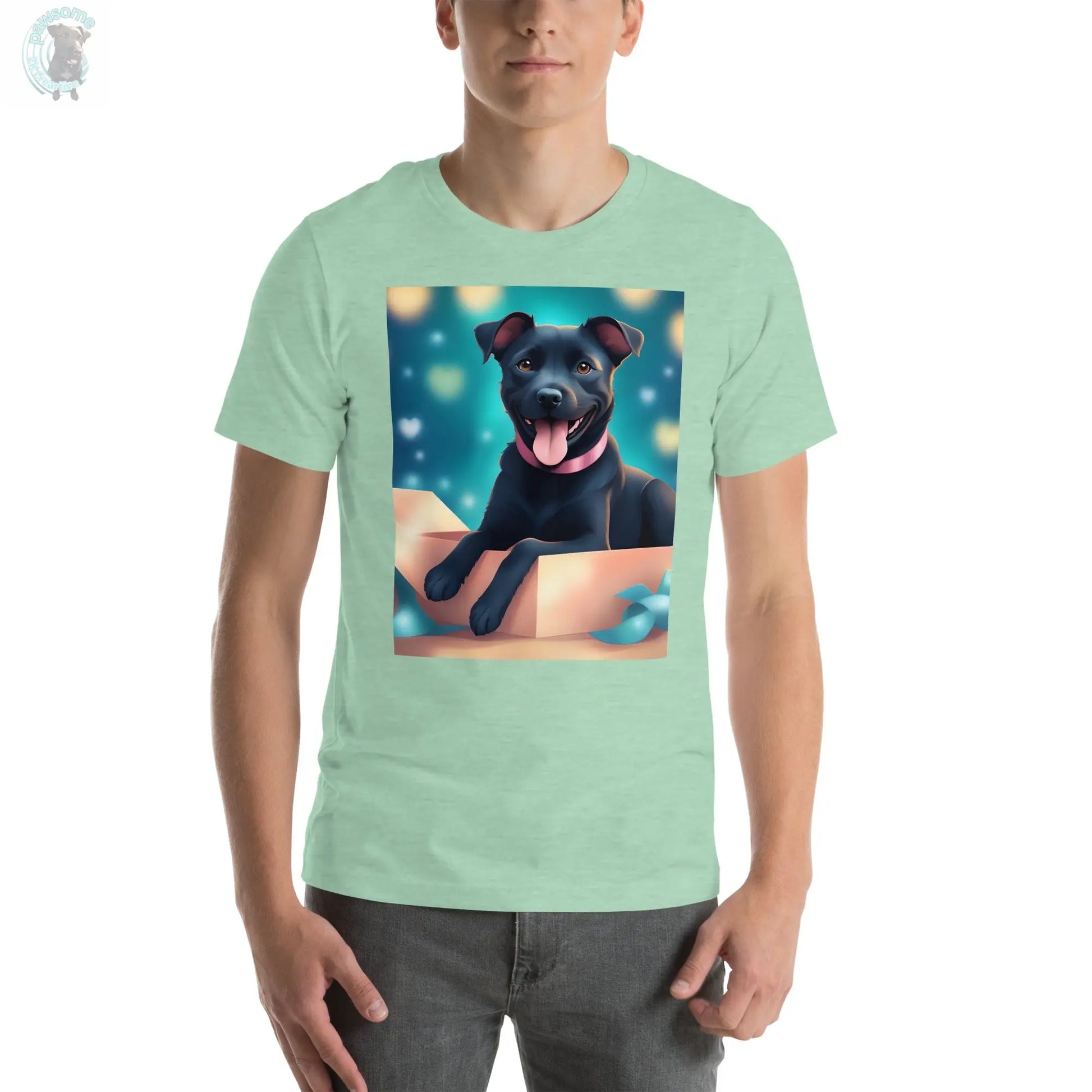 Unisex t-shirt Patterdale Terrier the best things come in small energetic packages  Pawsome zkcreartive   