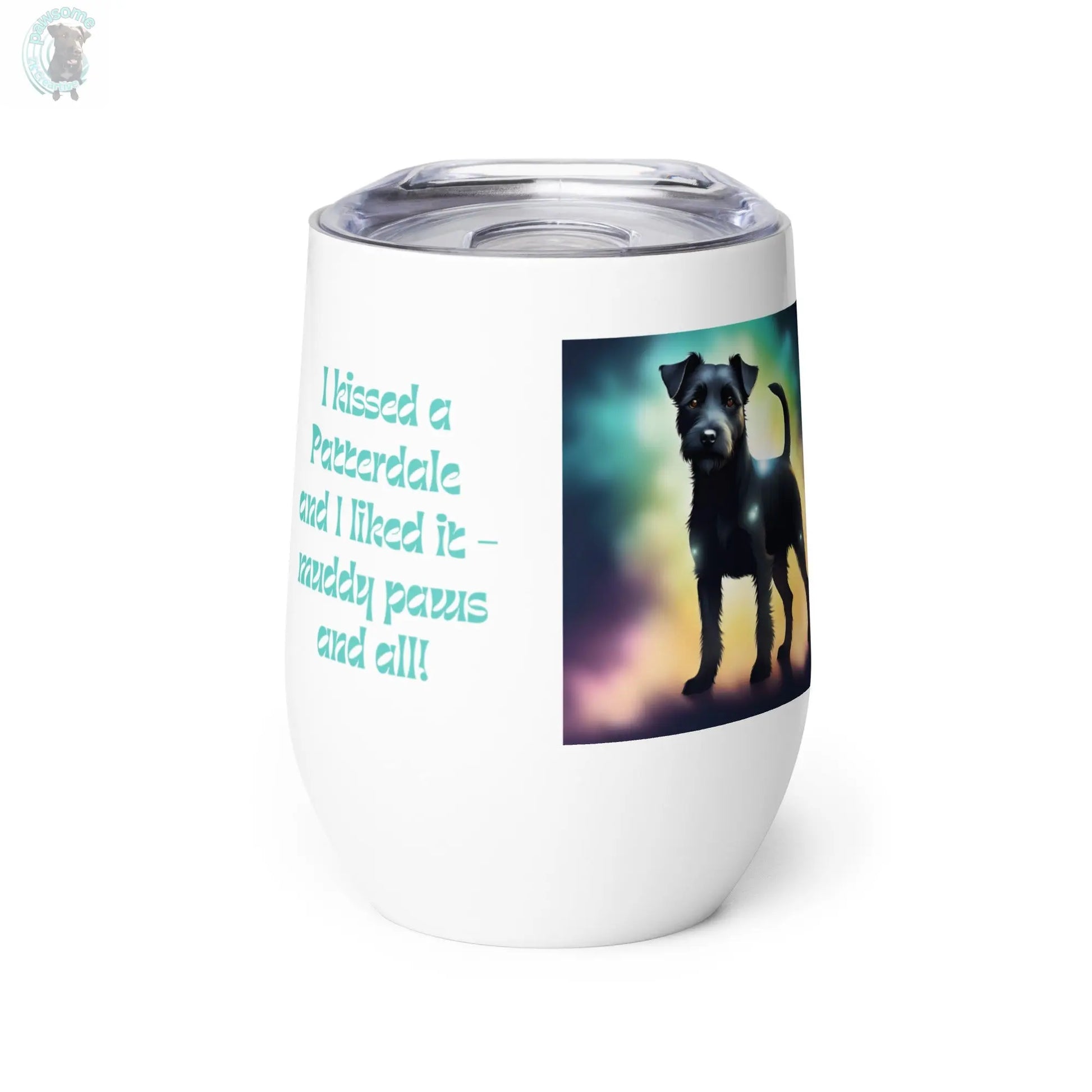 Wine tumbler - I kissed a Patterdale Terrier  Pawsome zkcreartive  Default-Title 