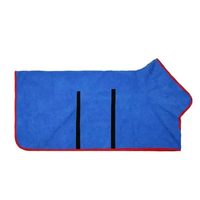 absorbent bathrobe for pets  Pawsome zkcreartive pet bathrobe towel Blue-L 